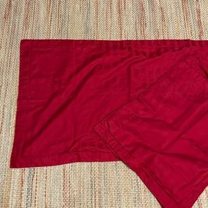 Chaps Bright red king size pillow shams